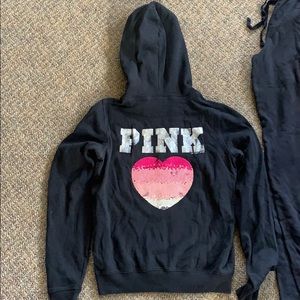Pink sweatsuit
